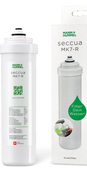 Seccua MK7 The compact water filtration system for clean and safe drinking water straight from the tapTO PRODUCT